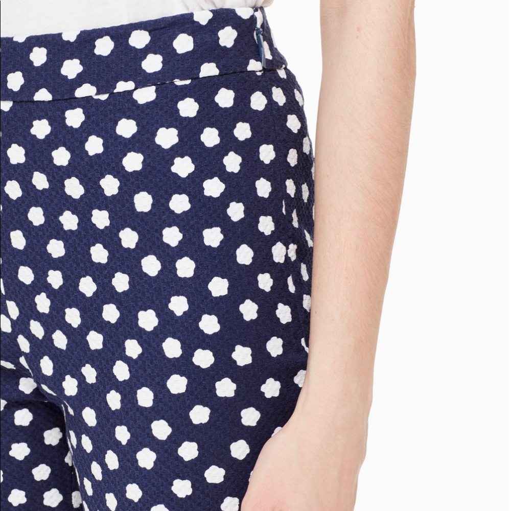 NEW Kate Spade Cloud Dot Jacquard Pant Size 4 - Picture 2 of 8